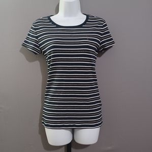 Tommy Hilfiger t shirt pullover blue with  stripes, sz s/p